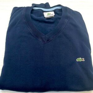 Men Navy Lacoste Sweater